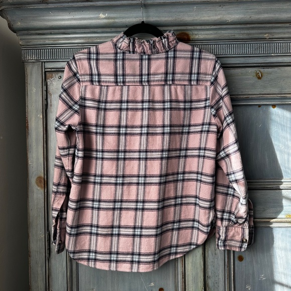 Isabel Marant Etoile Awenty Pink Plaid Flannel Shirt Size 44 - Picture 8 of 11